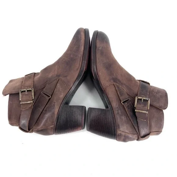 boc Distressed Brown Ankle Booties - Picture 2 of 11
